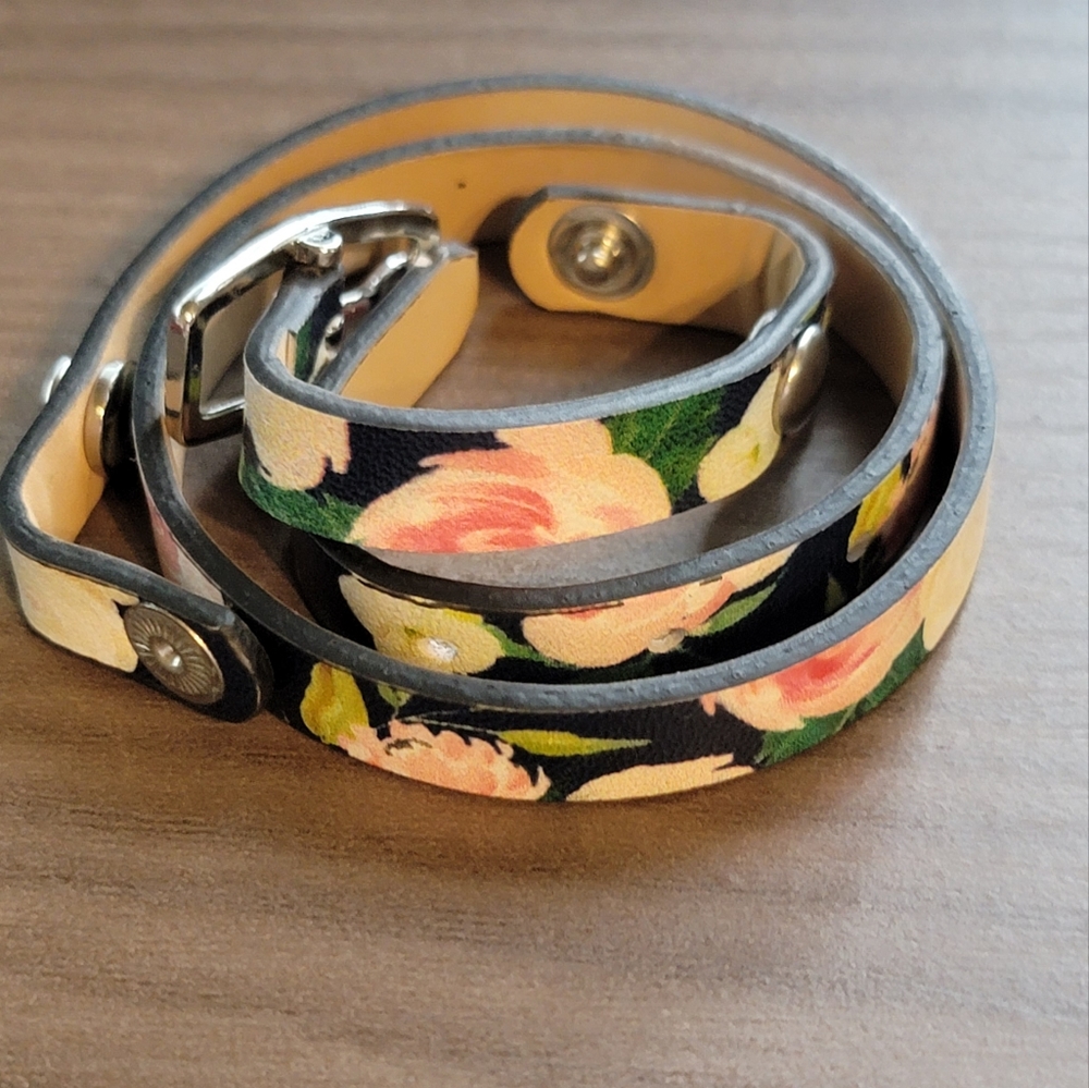 Origami Owl leather double wrap bracelet